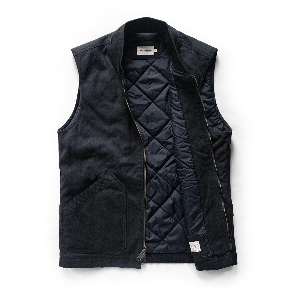 Taylor Stitch Black Quilted Vest